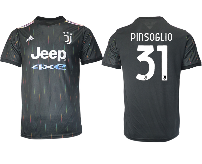 Men 2021-2022 Club Juventus away aaa version black #31 Soccer Jersey